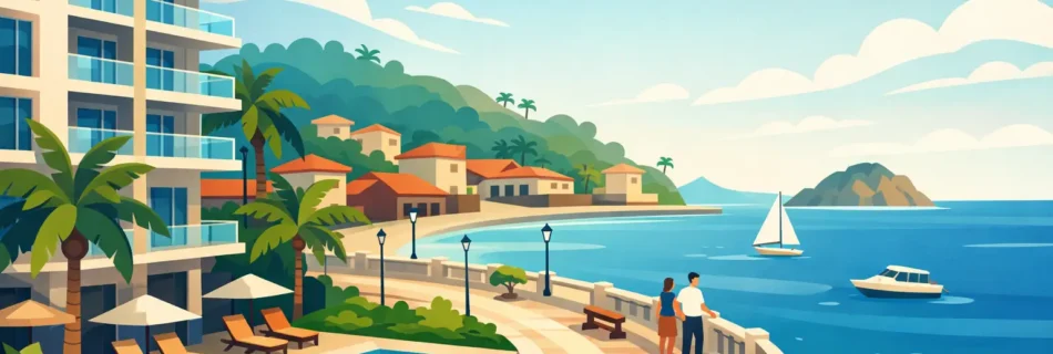 Hotel cerca del malecón Barra de Navidad