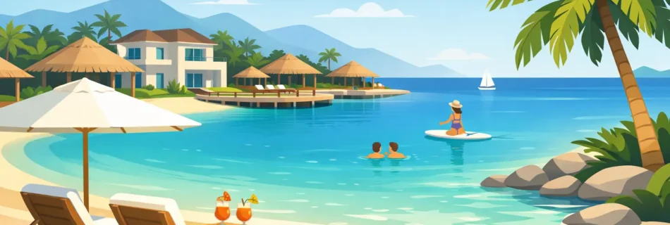 Hospedaje con playa privada artificial en Jalisco