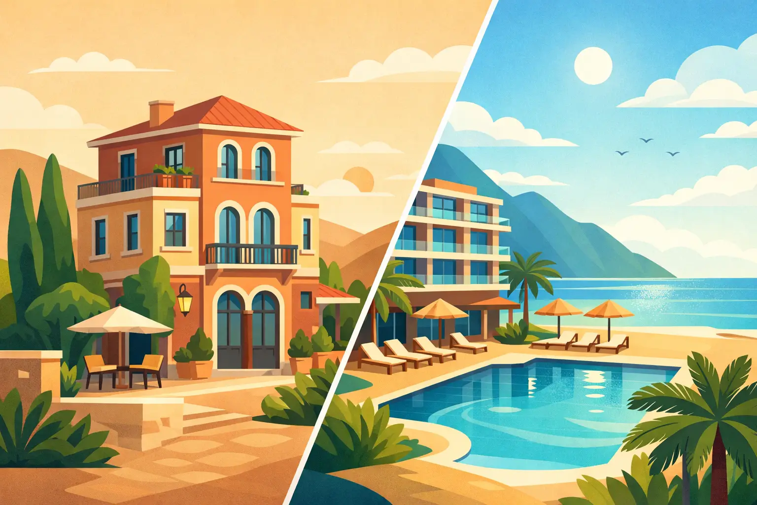 Hotel boutique o resort: qué te conviene