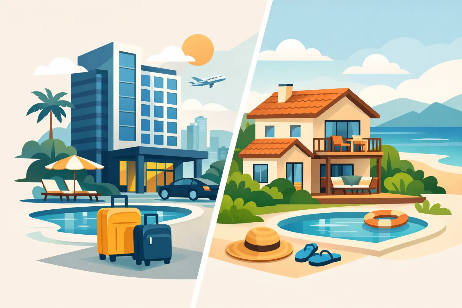 Hotel o renta vacacional: qué te conviene