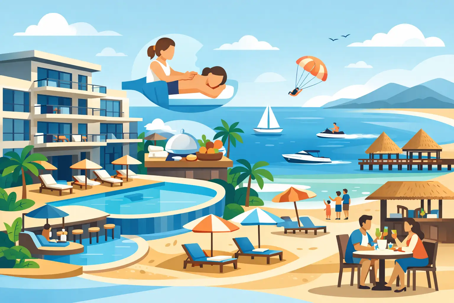Qué incluye un hotel completo de playa