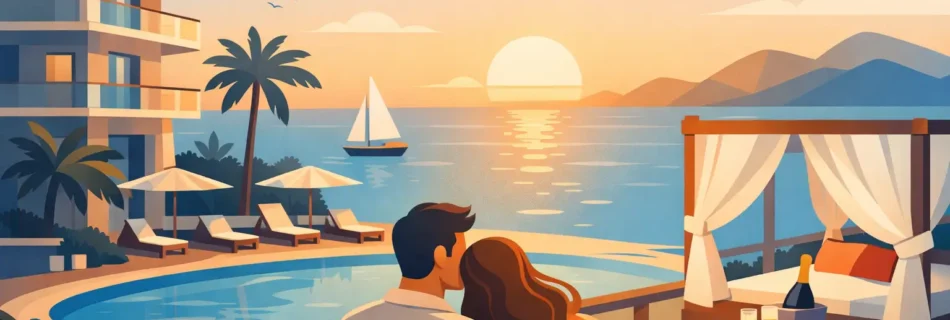 Hotel para aniversario romántico frente al mar