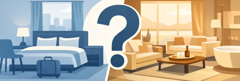 Suite o habitación estándar: cuál elegir