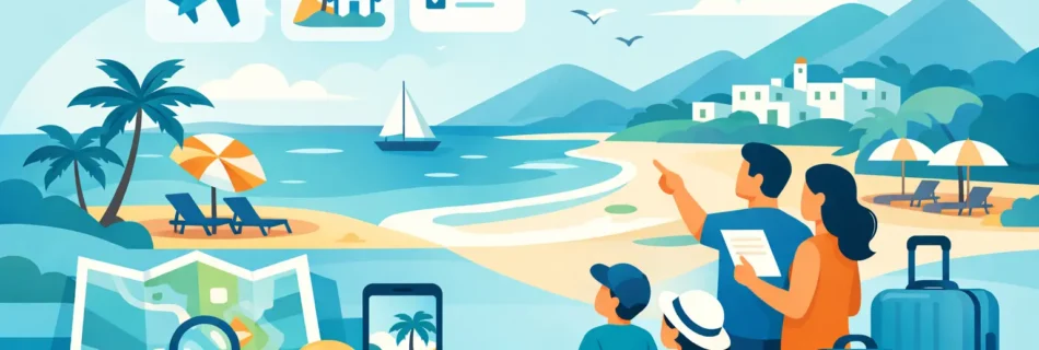 Cómo organizar vacaciones familiares en la costa