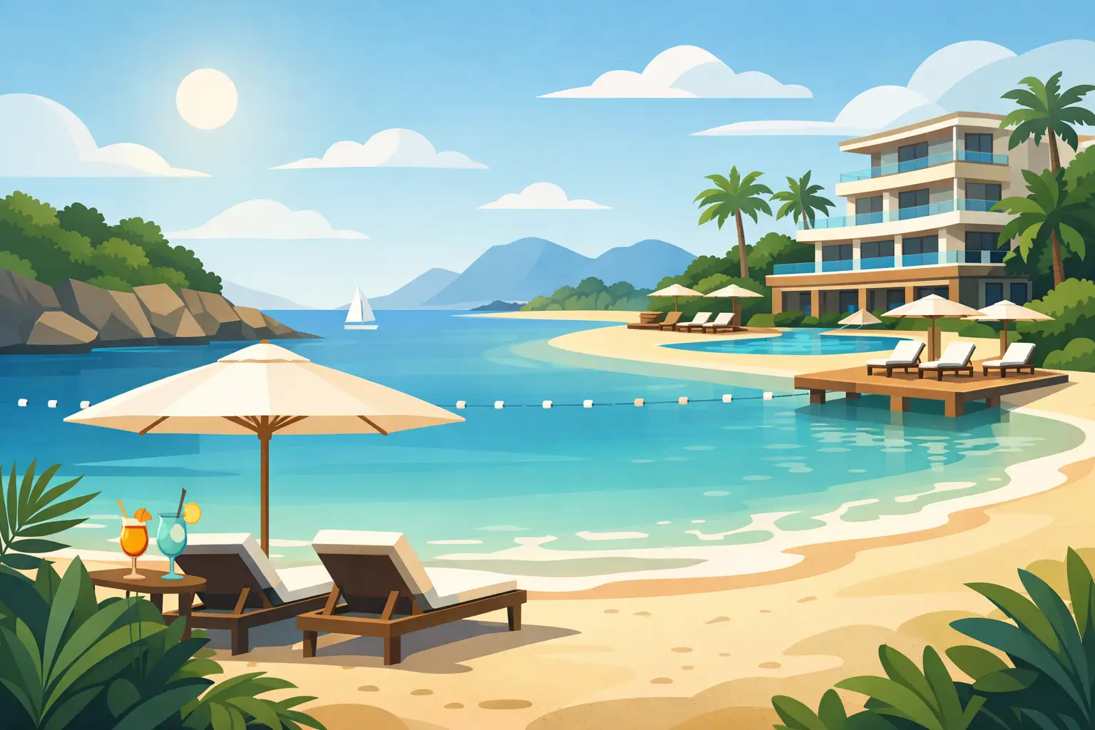 Reseña de hotel con playa privada fiable