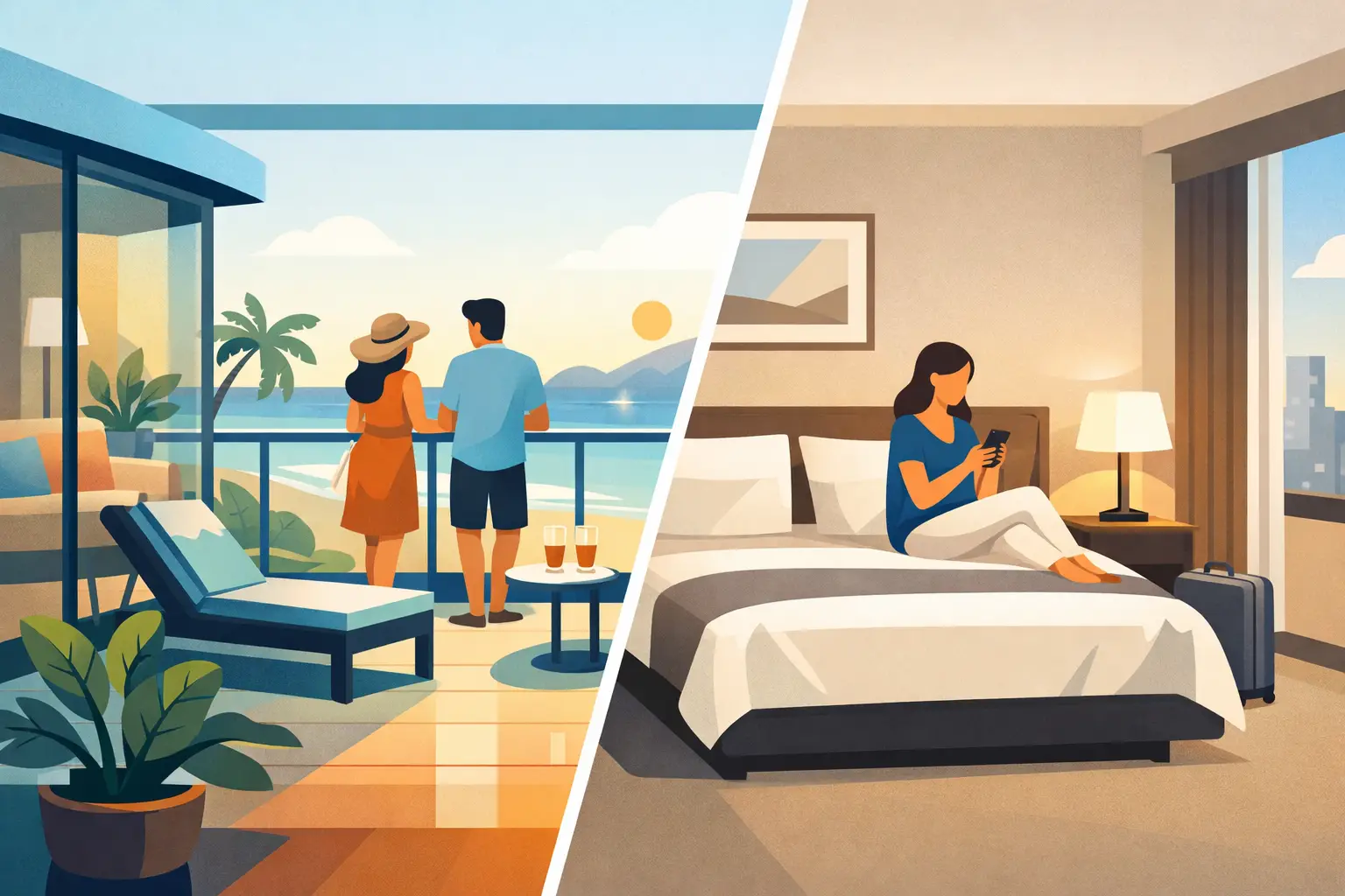 Suite con balcón o habitación estándar ¿cuál elegir?