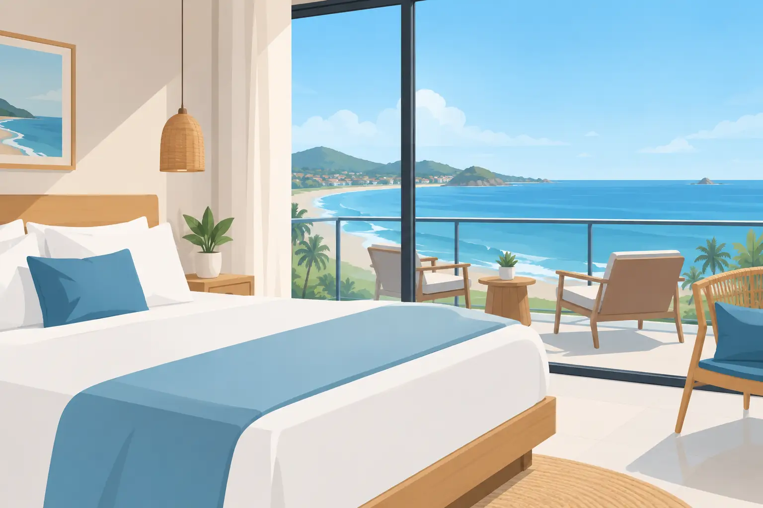 ¿Hay habitaciones con vista al mar en Barra de Navidad?