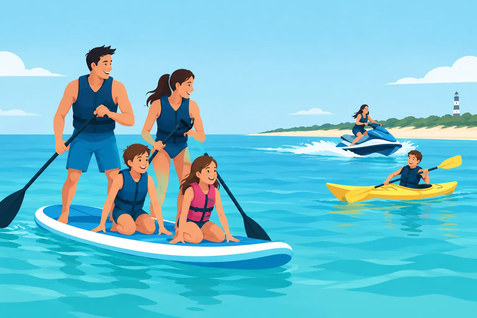 Mejores actividades acuáticas familiares en Barra
